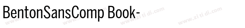 BentonSansComp Book字体转换